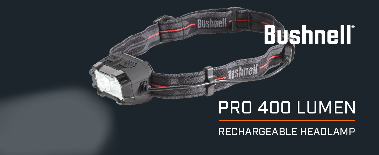 bushnell pro 400 rechargeable flashlight Amazon.com: Bushnell PRO Rechargeable 400L Multi-Color Headlamp : Sports &  Outdoors