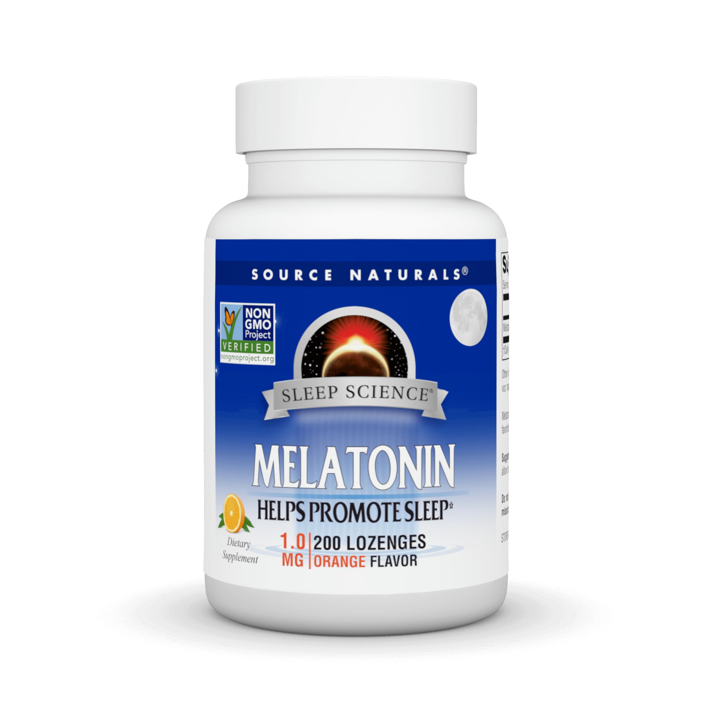 Source Naturals Melatonin 1 mg - 200 Orange Flavored Lozenges