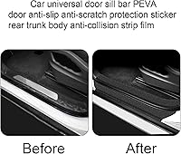 Vista 5 de Ajxn Protector antideslizante de entrada de puerta de automóvil, 16.4 pies protector adhesivo DIY para umbral de puerta de automóvil, cubierta