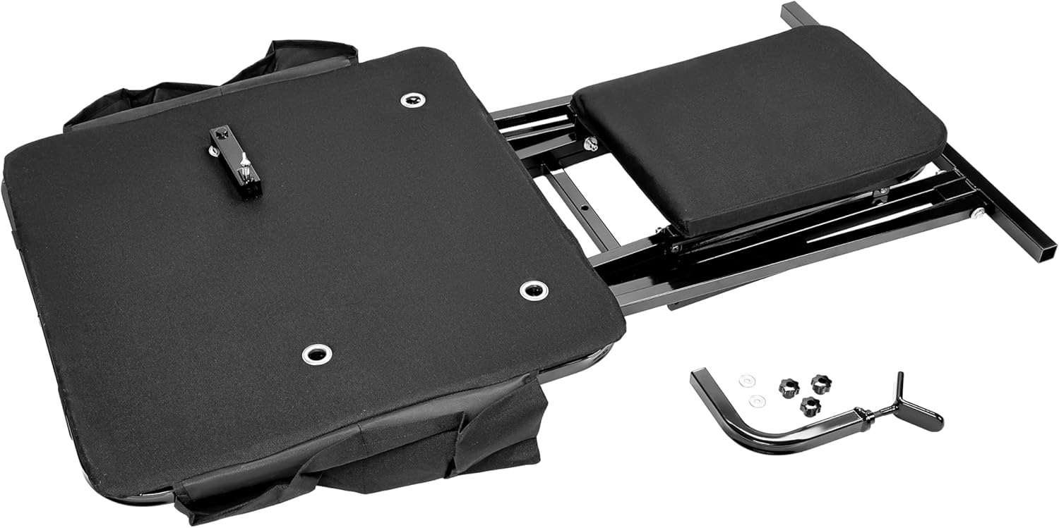 HECASA Portable Shooting Table Seat Set, Height Adjustable Gun Rest and Ammo Pockets for Outdoor Range Hunting