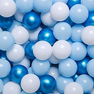 GOGOSO Ball Pit Balls for Babies & Kids - 170-Piece Set | Crush Proof Plastic Balls | Bulk Pack - Safe & Fun Playtime, Blue Balls