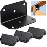 ZENFUN 15 Pc 2x4 Inch Galvanized L Bracket, Heavy-Duty Steel Corner Brace for Wood, Joint Fastener Brackets,90 Degree Right Angle Corner Bracket for Wood Furniture Frame Fence