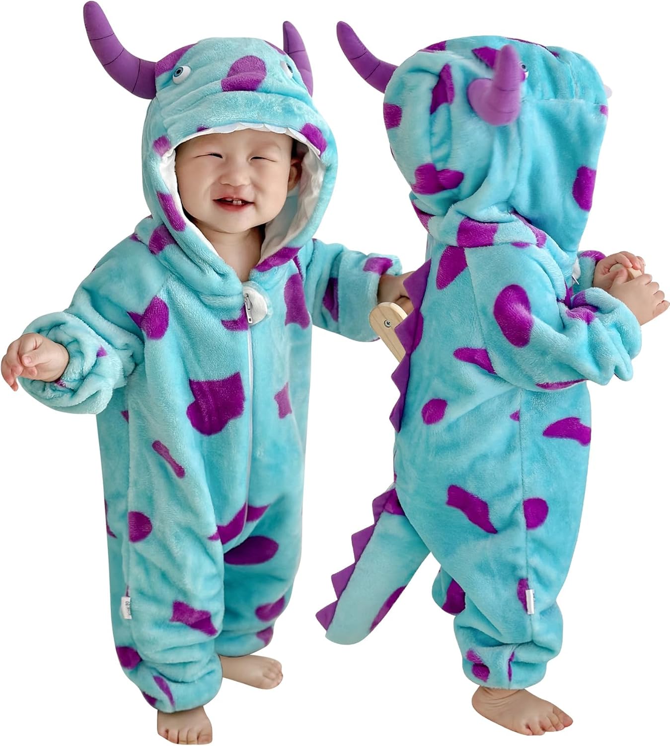 Baby Romper Winter Flannel Animal Onesie Outfit Infant Boys Girls Clothes Newborn Bodysuit Jumpsuit