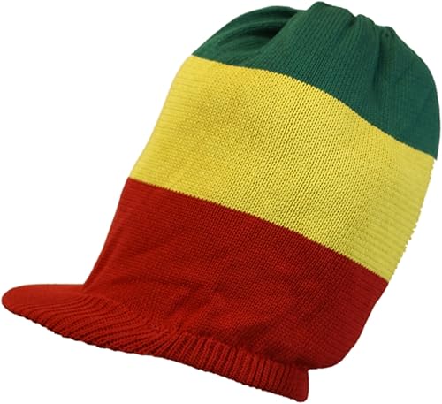 Miniatura 7 de Shoe String King Rasta rastas punto de Tam sombreroRastafari rastas gorra o Tam Múltiples diseños y tamaños Se adapta a la mayoría estilos de pelo y