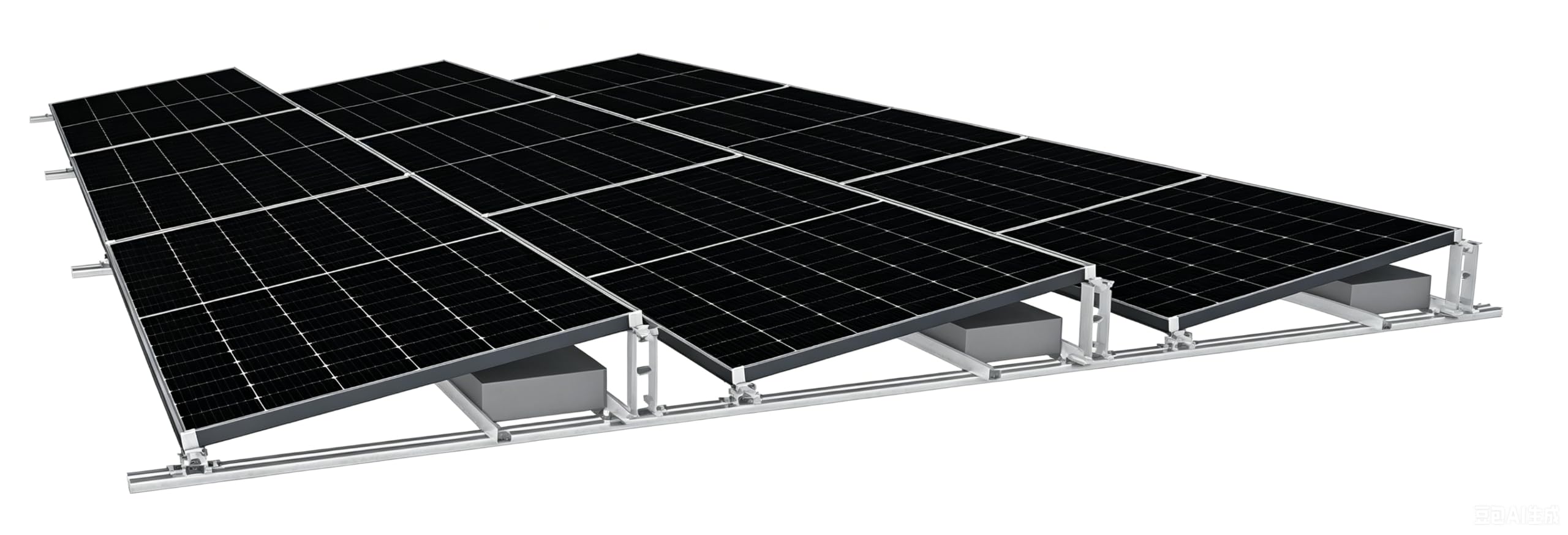 ULTRA 2x Flachdachhalterung für Solarmodule ohne Bohren I PV Halterung Flachdach oder Boden I Solarmodul Halterung Flachdach I einfache Montage, flexible Ausrichtung, robust & langlebig 0% MwSt