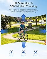 Vista 6 de MUBILIFE 4K Security Cameras Wireless Outdoor, No Subscription, 8MP Solar Powered Cameras for Home Security, 64GB Local Storage, AI Auto Tracking