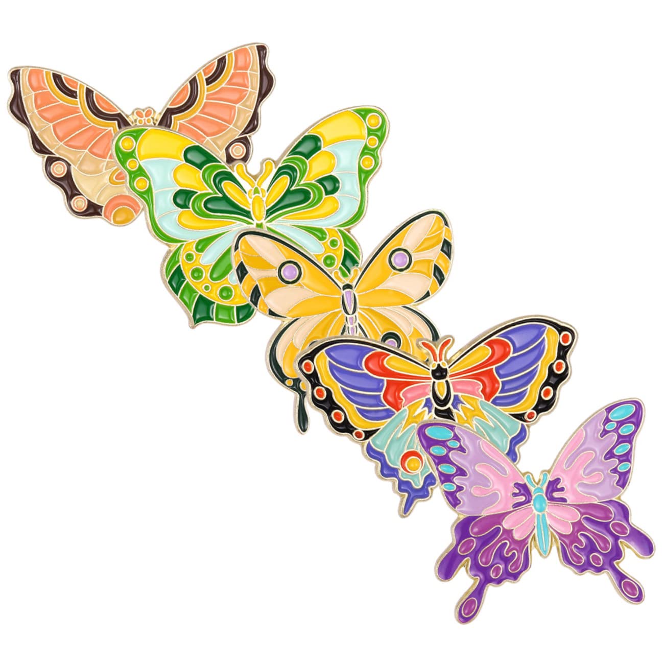 25stücke Teiliges Set Bunter Tierbroschen Kreative Emaille-anstecker Für Kleidung Taschen Und Hüte Niedliche Schmetterlings Frosch Und Insektenmotive Perfektes Für Freunde Und
