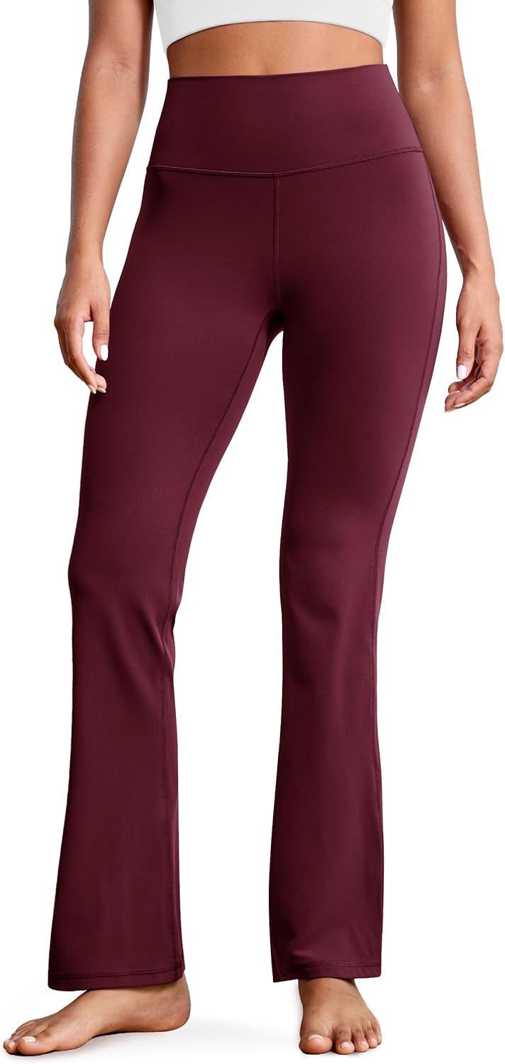 BAYDI Clouduxi Flare Leggings for Women,Workout Bootcut Yoga Pants with Pocket,High Waisted and Wide Leg,28"/30"/32"/34"