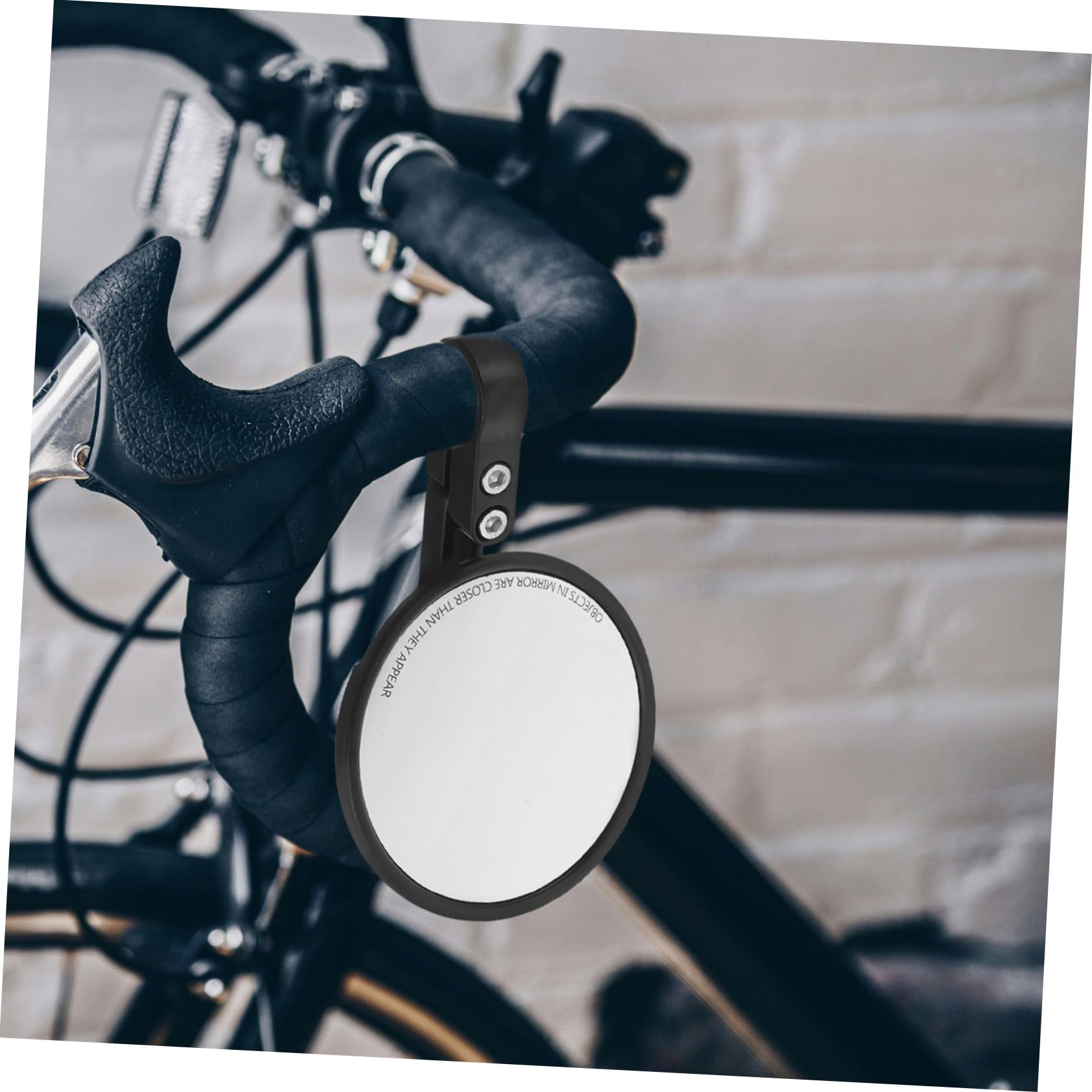 WOONEKY 2 pièces Rétroviseur Réglable pour Guidon Installation Facile Miroir Compact et Compatible Route et Sécurité Renforcée