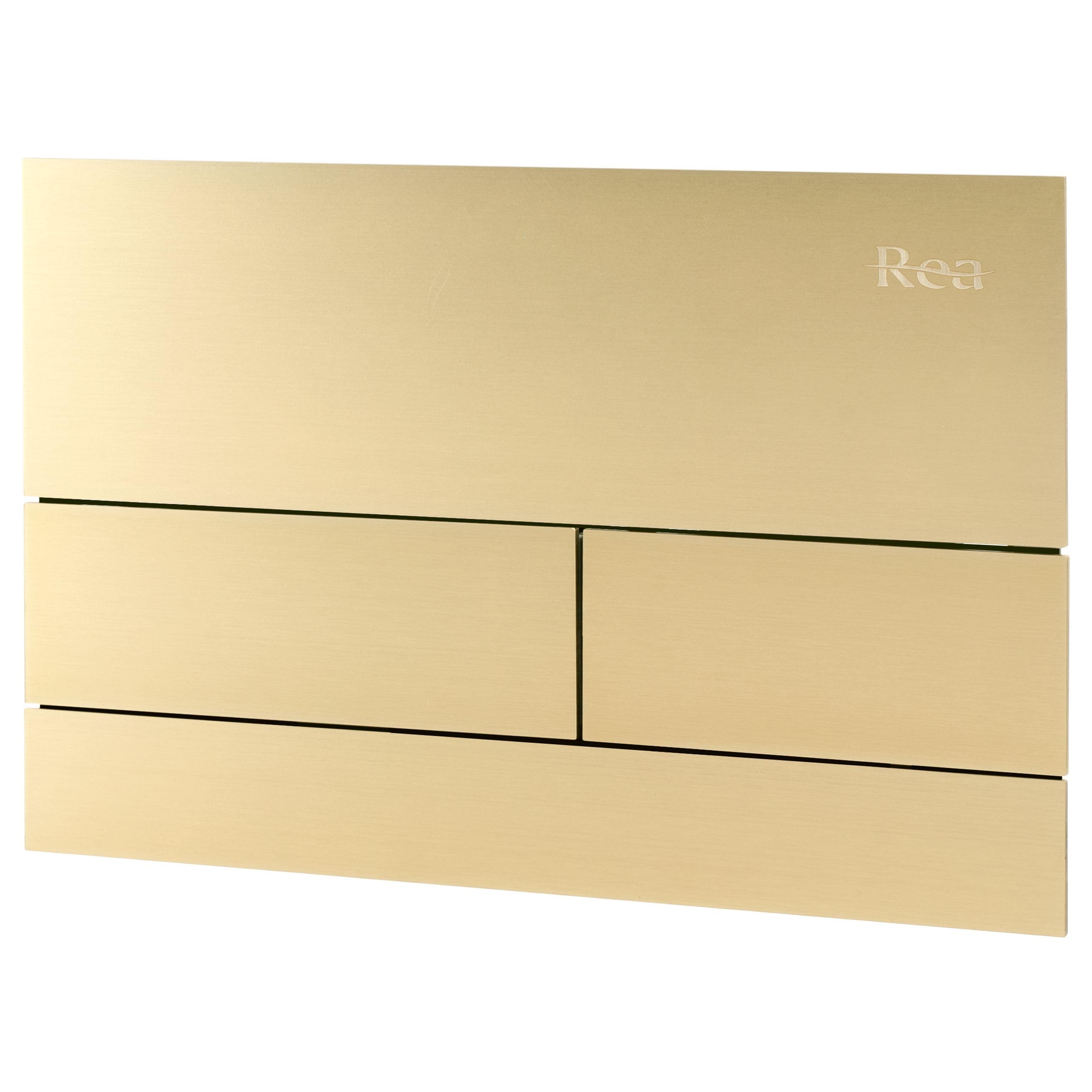 Rea - Stelaż Zestaw Podtynkowy K011A-Q Do Mis Wc Z Przyciskiem T Złoty Szczotkowany, 103,5 X 52,5 X 103,5 Cm