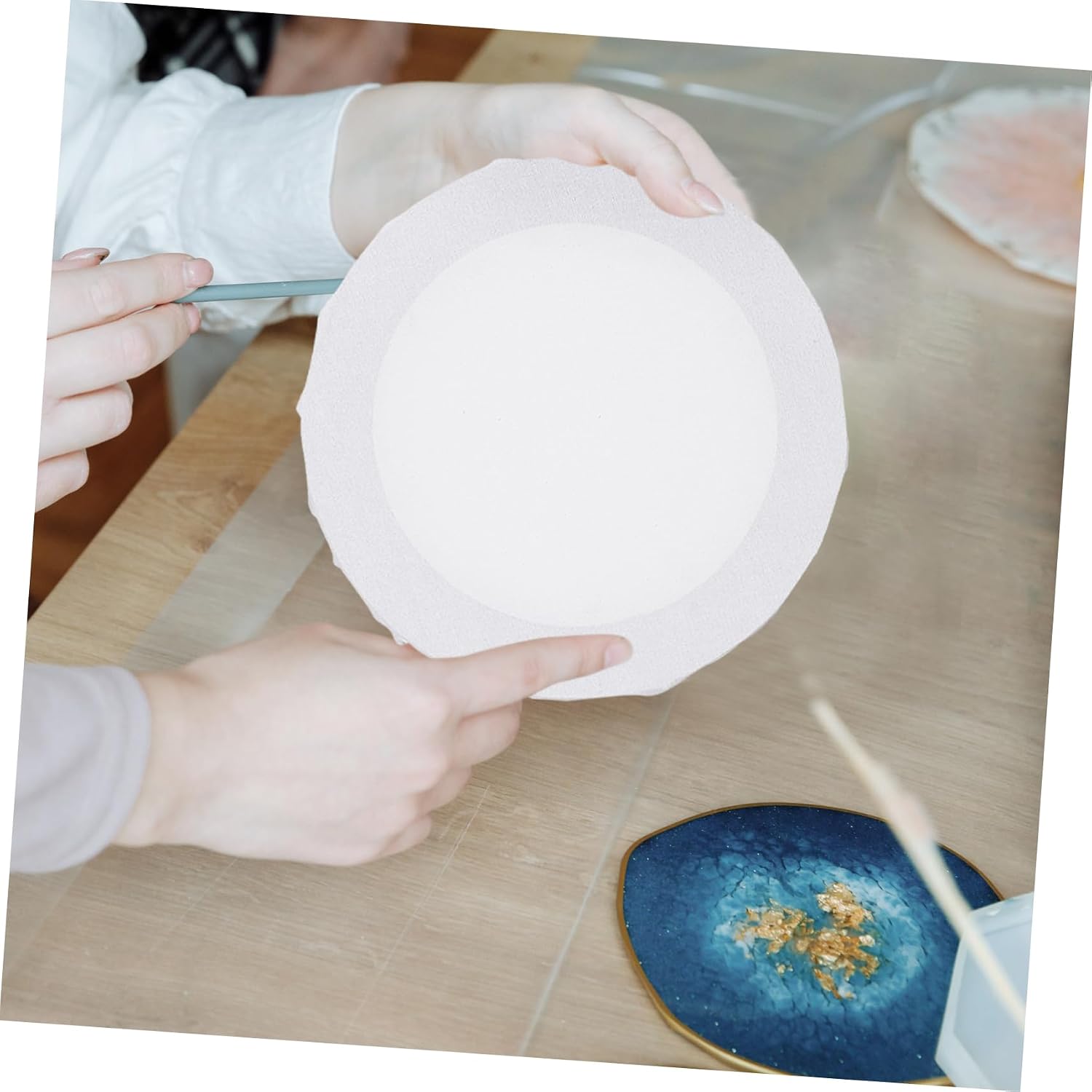 4pcs White Oil Painting Boards for Beginners and Craft Projects
