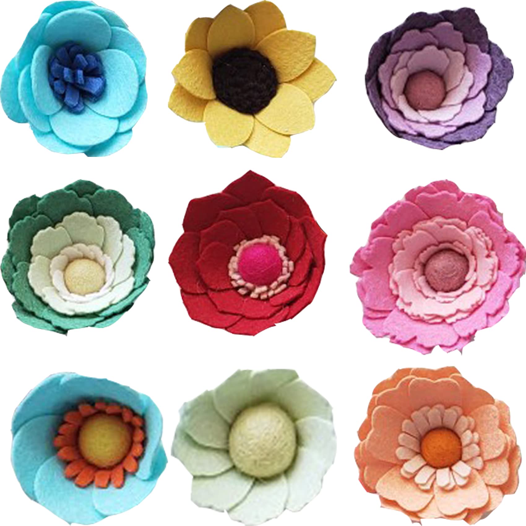 Set De 9 Matrices De Découpe Métal - Fleurs Et Pétales Printaniers Pour Scrapbooking