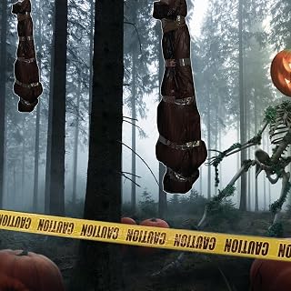Halloween Inflatables 5FT Inflatable Hanging Corpse Body Bag Sets for Indoor or Outdoor Halloween Decoration