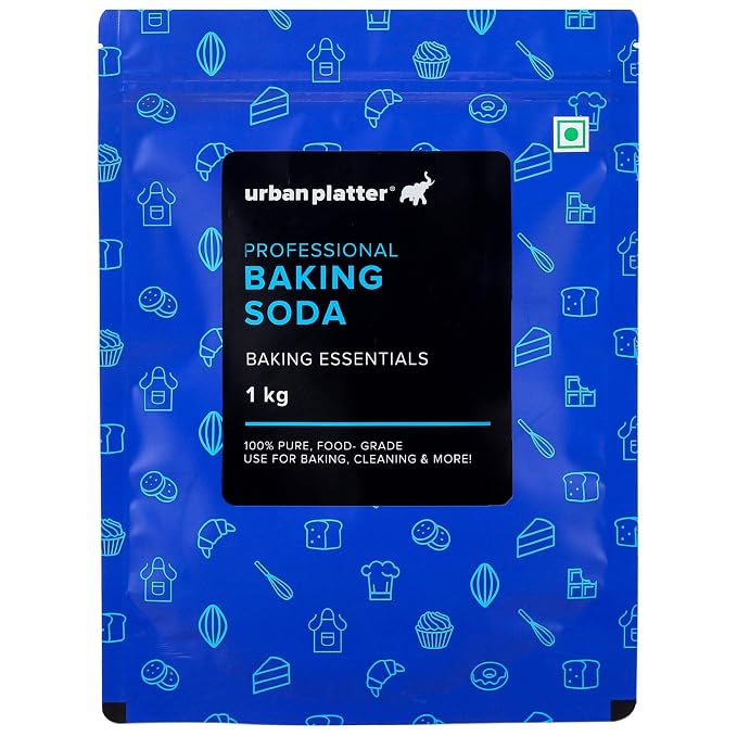 Urban Platter Baking Soda, 1kg (Baking & Cooking Essential, Food-Grade Sodium Bicarbonate, Multi-Use Kitchen & Household Cleaner, Deodorizer)