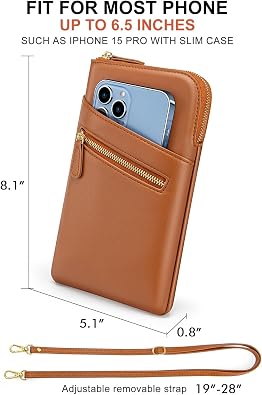 nuoku Small Crossbody Bags for Women Designer Cell Phone Bag Wallet Purses Adjustable Strap