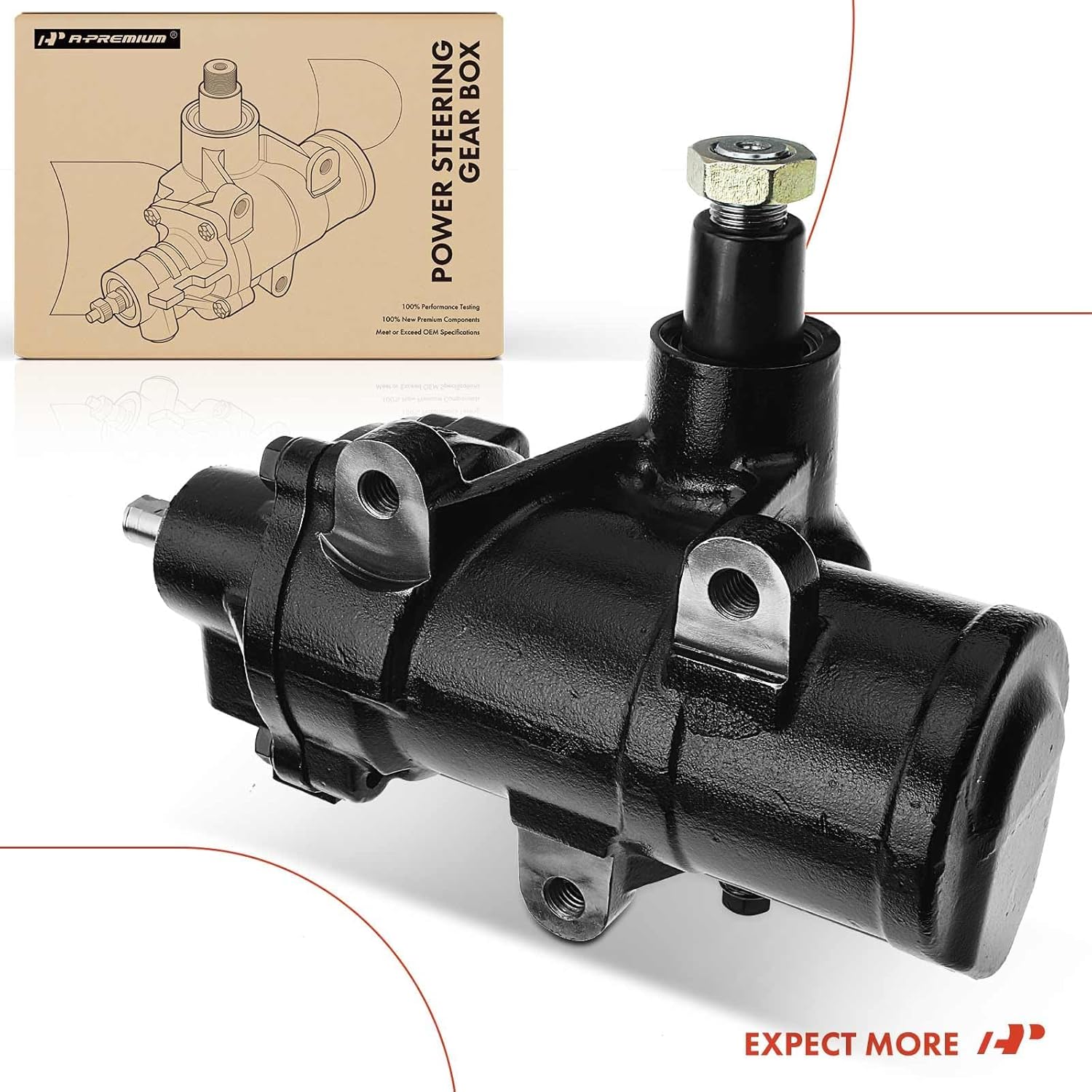 A-Premium - Power Steering Gearbox Gear Box Compatible with Chevrolet Silverado 1500, Tahoe, Suburban/Avalanche 1500 & GMC Sierra 1500, Yukon, Yukon XL 1500 & Cadillac Escalade