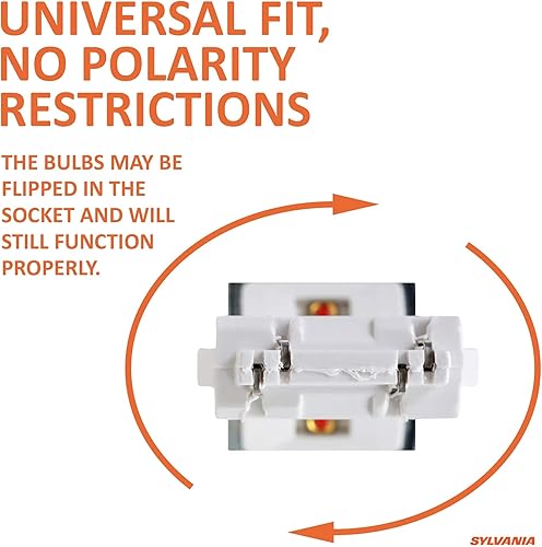 Miniatura 6 de Focos de luz LED blanca x 2 unidades, Sylvania Zevo 921 T-10 W5W, 3157, Ambar