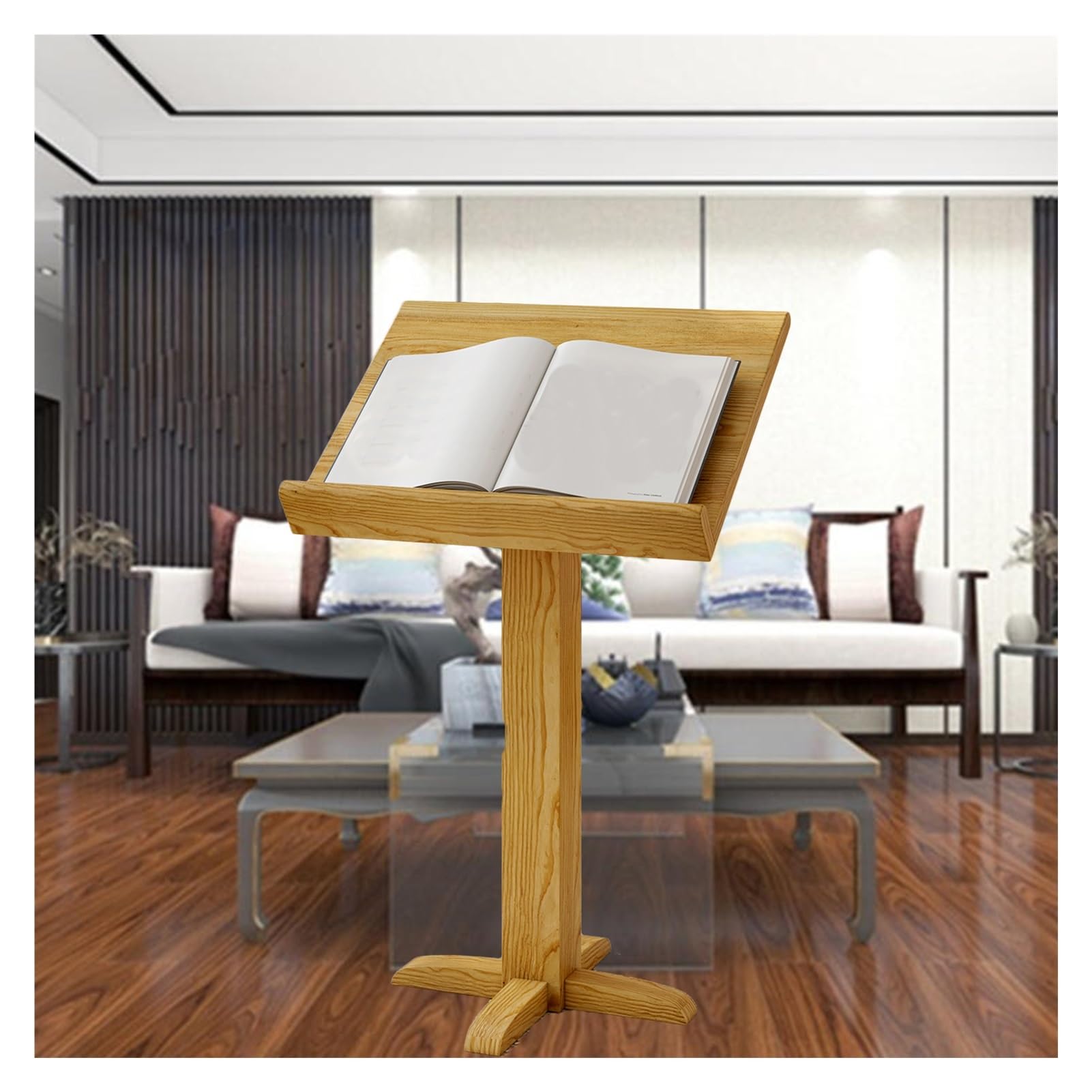 Pionowy Stojak Do Czytania, Biblioteczny Stojak Na Gazety I Czasopisma, Może Być Używany Podium Kościelne Lub Mobilne Podium Dla Nauczyciela(Color2)
