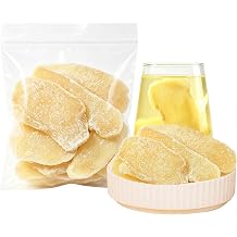 Whitejianpeak Dried Crystalized Ginger Slices, Sweet & Spicy, 14.81 oz
