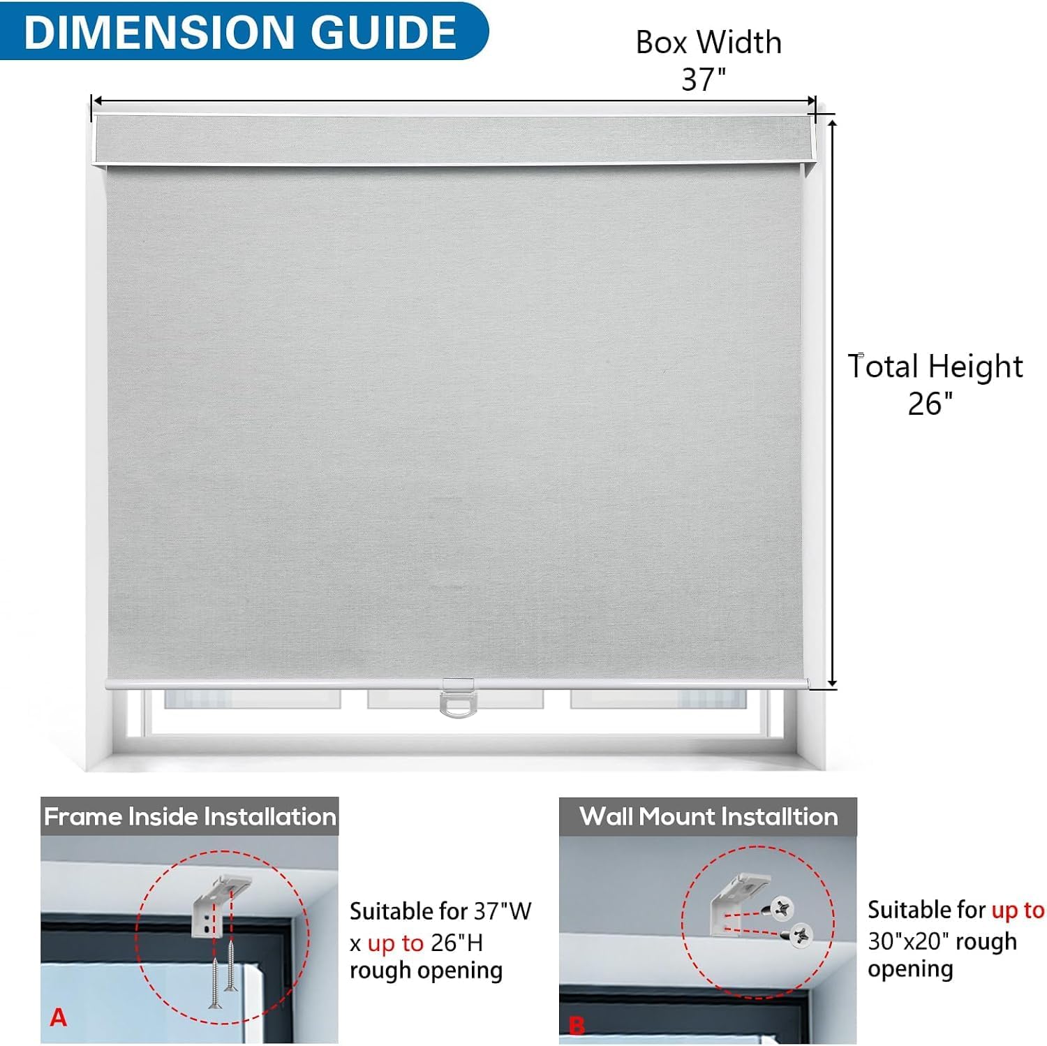 Cordless RV Blind, Blackout Camper Window Curtain Pleated Shade