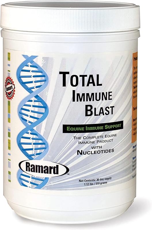 Suplemento para Equinos Ramard Total Immune Blast com Zinco, Selênio, Ômega 3, Ômega 6 e Vitaminas 509 g