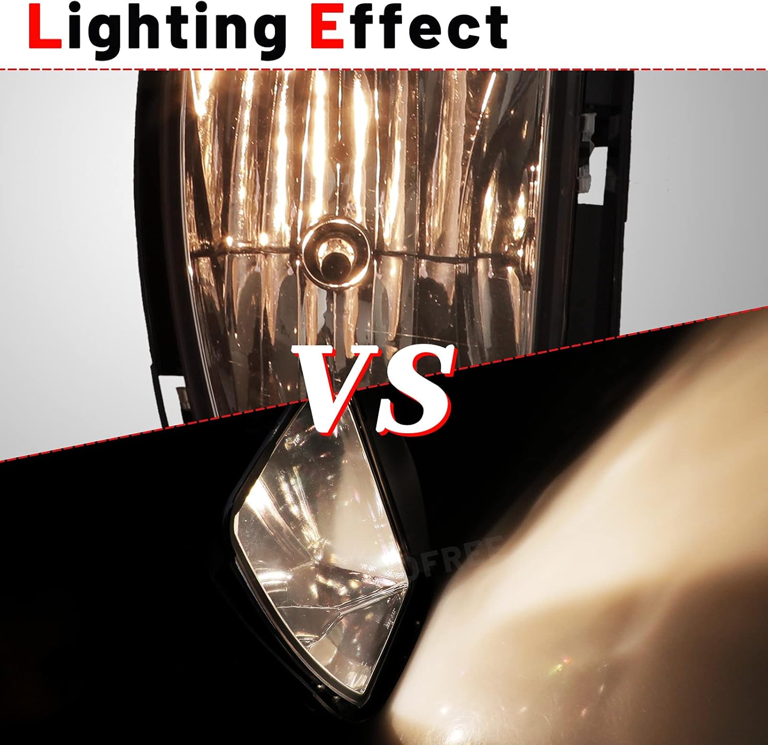 Fog Lights for Dodge Ram 1500 Pickup Truck 2013-2018/ Dodge Ram 1500 Classic 2019 with Bulbs 9006 12V 51W OE Fog Lamps Assembly- 1 Pair (Clear Lens)