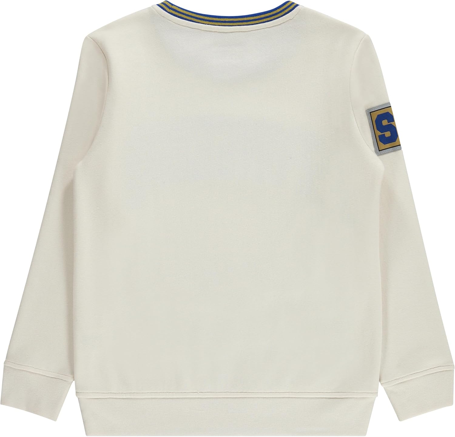 Nickelodeon SpongeBob SquarePants Boys Crewneck Sweatshirt - Spongebob, Patrick, Mr Krabs Plankton Chenille Patch Sweatshirt