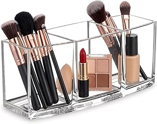 Soporte para brochas de maquillaje acrílico, ...