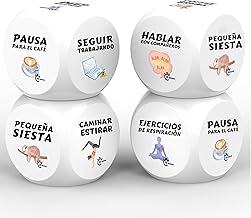 4 Anti-Stress Cubes for Adults - Memory Foam Anti-Stress Dice | Original Gift for Office, Work or Students | Stress Ball to Reduce Anxiety and Greater Concentration