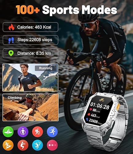 Miniatura 5 de LIGE Reloj inteligente para hombre con llamada de marcarespuesta, pantalla AMOLED de 2.13 pulgadas, relojes de fitness para hombres con batería de
