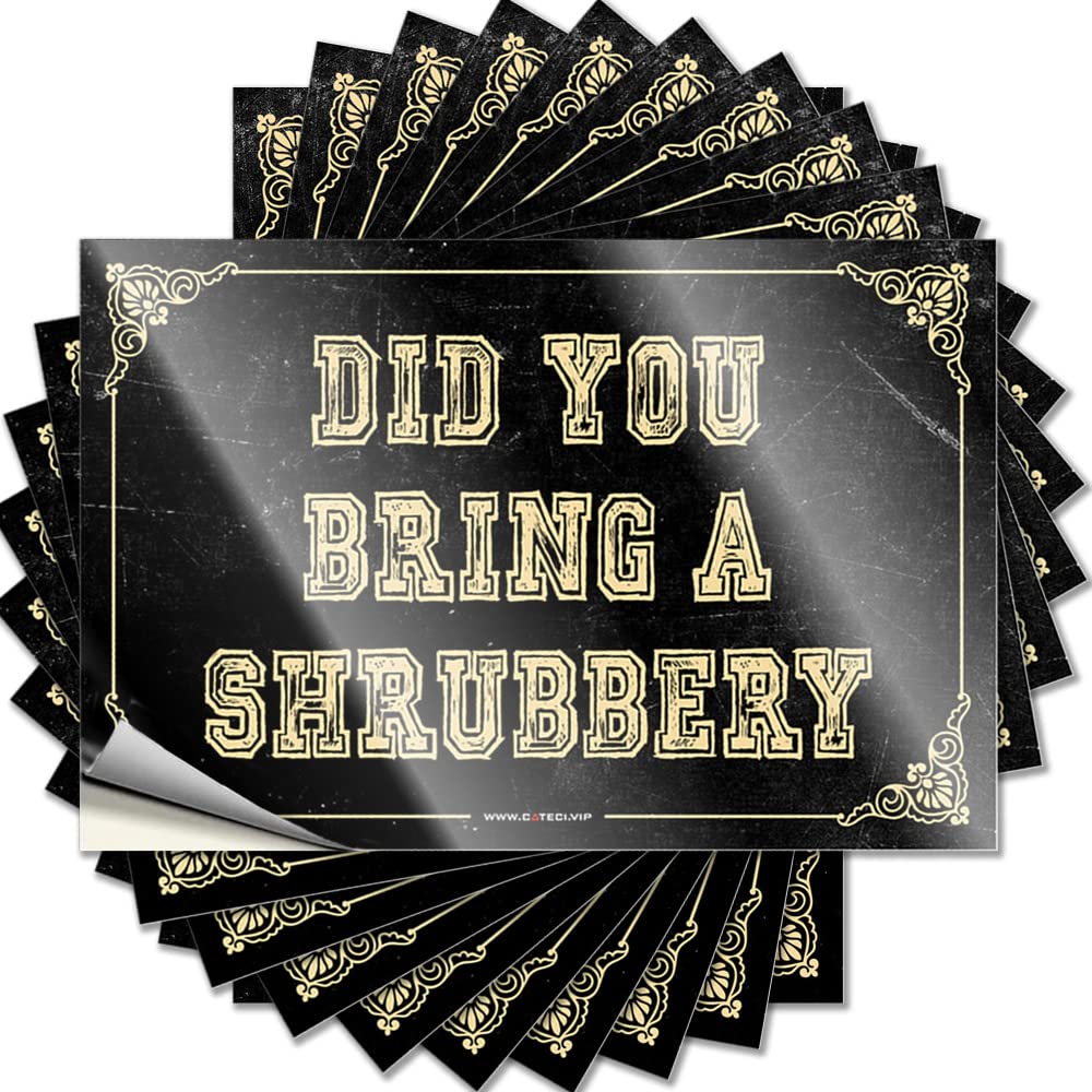 Tool Box Stickers Did You Bring A Shrubbery Funny Sticker 10 Pcs Car Stickers and Decals Stickers for Car(8X12CM)