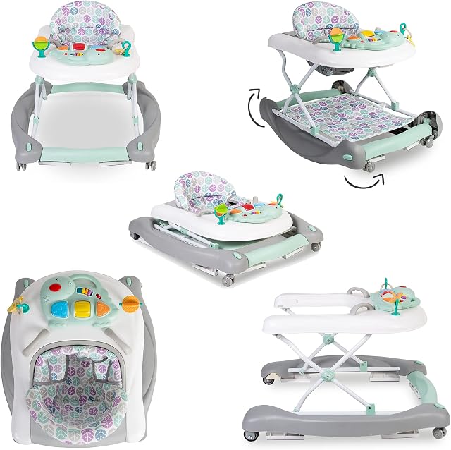 Red Kite Baby Go Round Twist & Walk 3 in 1 Walker, Rocker and Push Along, Aqua
