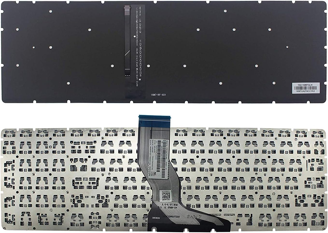 New US Black Backlit English Keyboard (Without Frame) Replacement for HP 15-BS001CA 15-BS001CY 15-BS001DS 15-BS002CY 15-BS002DS 15-BS003CY 15-BS003DS 15-BS004CY 15-BS004DS 15-BS005CY 15-BS005DS