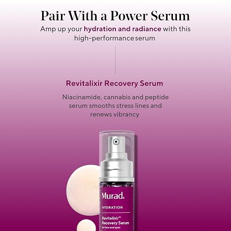 Murad Intense Recovery Cream - Hydration Deeply Moisturizes Severely Dry and Stressed Skin - For Face and Eyes, 1.7 Fl Oz