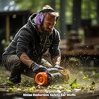 Vista 6 de ProCase - Orejeras con reducción de ruido, protección auditiva a prueba de sonido, auriculares con cancelación de ruido NRR 28dB para adultos, niños