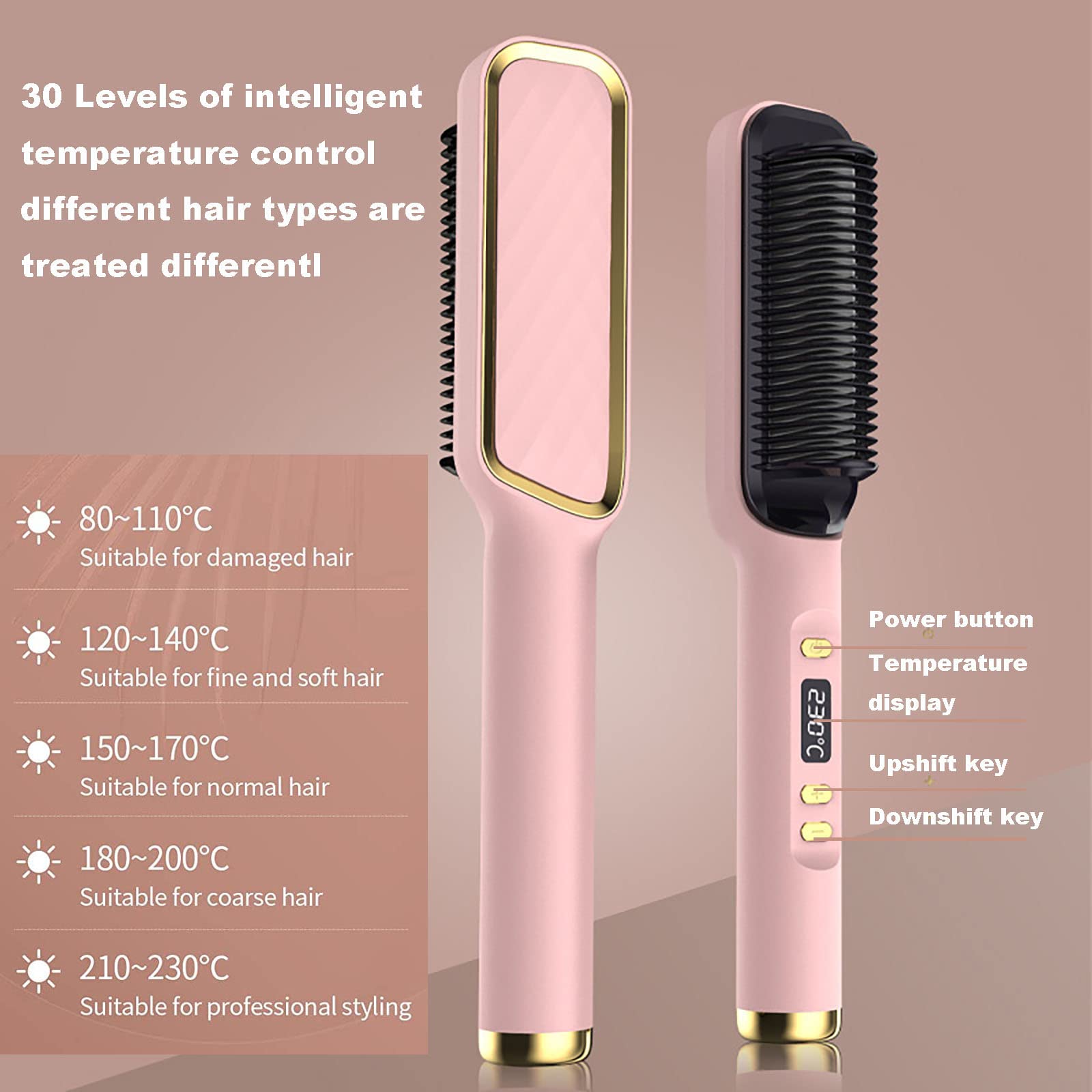 Amazon.com : DBHNEN Hair Iron, 30-Speed Negative Ion Hair