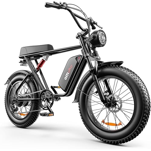 Electric Bike for Adults, 1500W Ebike, Up to 32-35 MPH & 80 Miles Range, 48V/20Ah Removable Battery, 20'' Fat Tire, 7-Speed, with Dual Suspension & Dual Brakes, All-Terrain E-Bikes