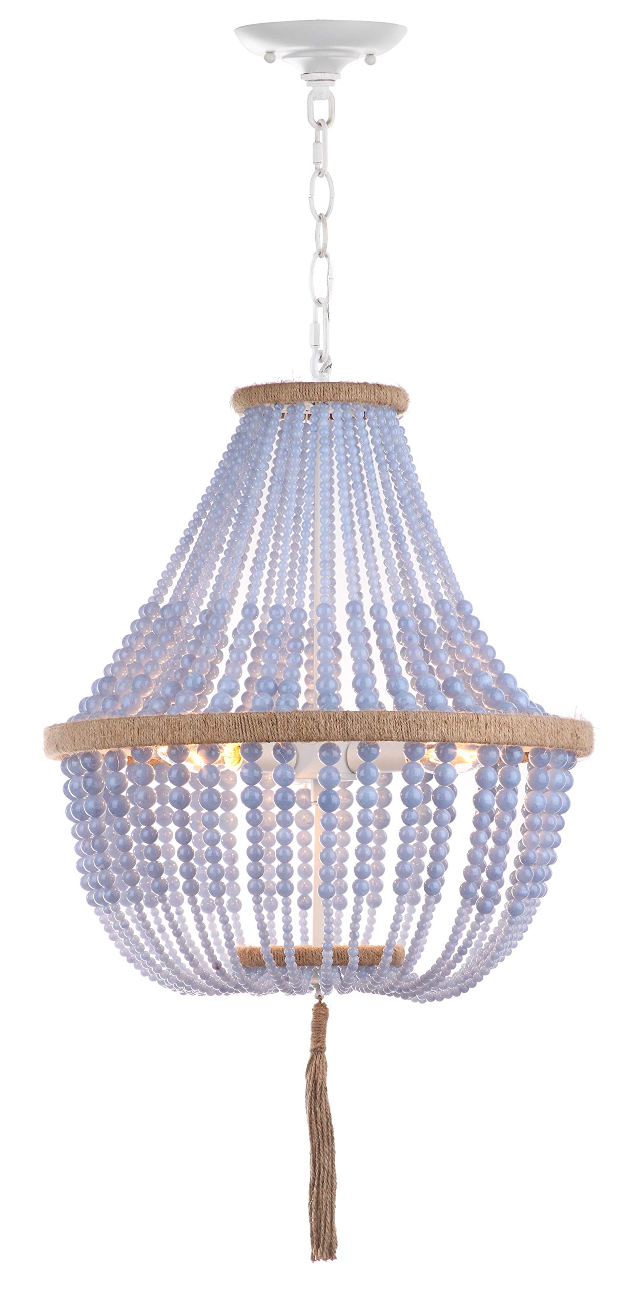 SAFAVIEH Lush Kristi Blue Beaded Pendant Chandelier