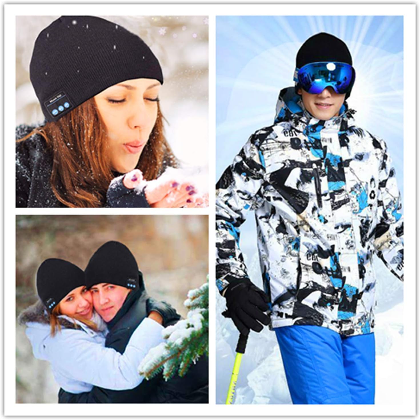 Bluetooth Beanie Hat, Unisex Beanies Wireless V5.0 Music Caps with Headphones Stereo Speakers Unique Christmas Tech Gifts for Men Women Teen Boys Girls - Image 7