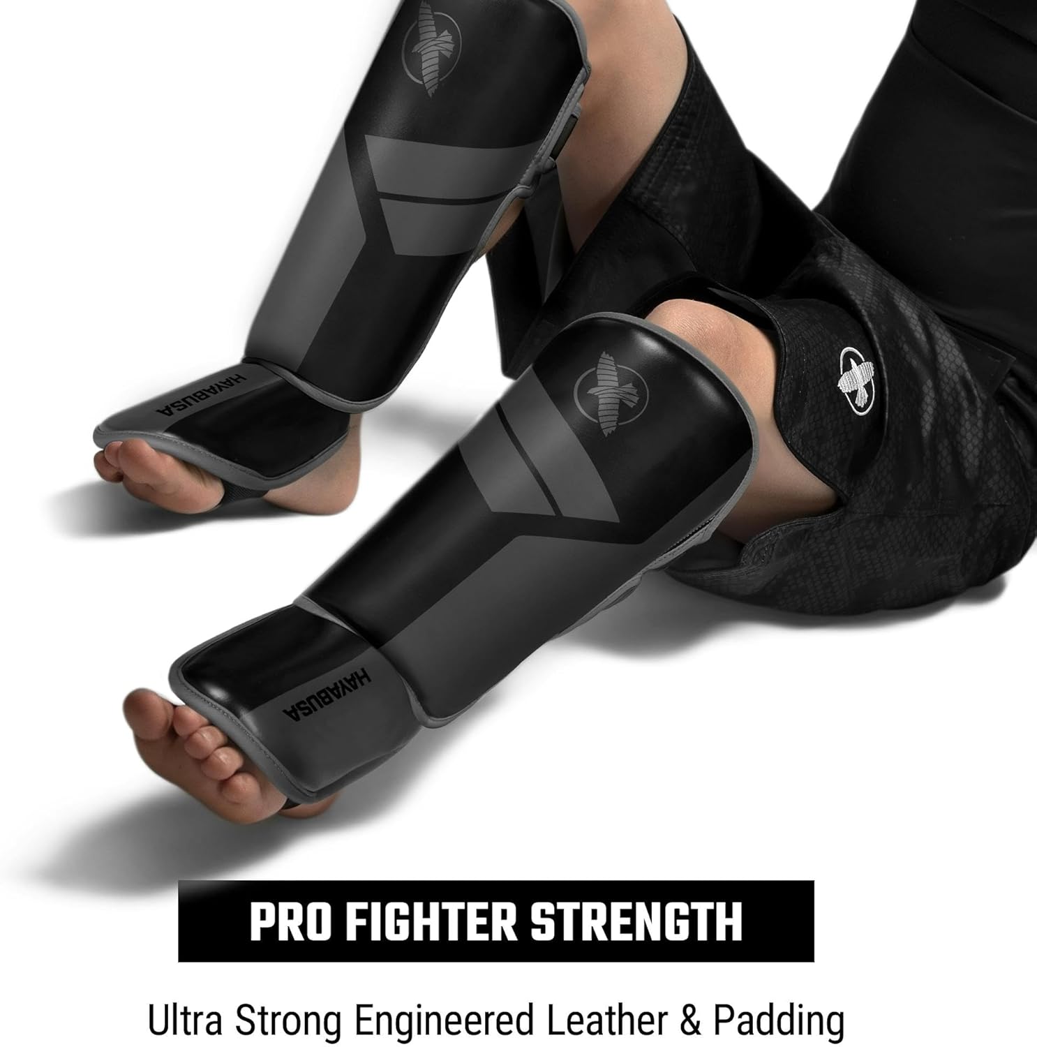 Hayabusa S4 Kids Shin Guards, Muay Thai, MMA, Kickboxing, Martial Arts
