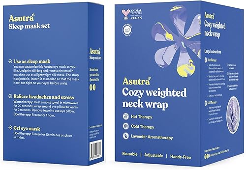 Miniatura 5 de ASUTRA - Antifaz de seda con peso para dormir Negro 1