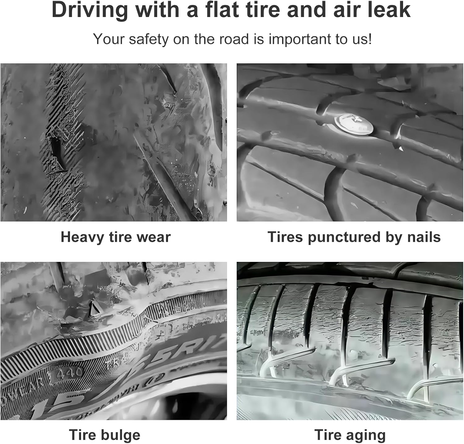 Heavy Duty Tire Plug Kit - 67 Pcs Professional Tire Repair Kit with Plugs for Car, Truck, SUV, Motorcycle, Semi Truck, Tractor, RV & ATV - Tire Repair Tools to Fix Punctures