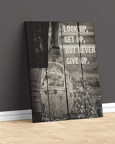 Miniatura 9 de Look Up, Get Up, But Never Give Up - Impresión artística de pared de fútbol americano - ilustraciones sin marco impresas en papel fotográfico