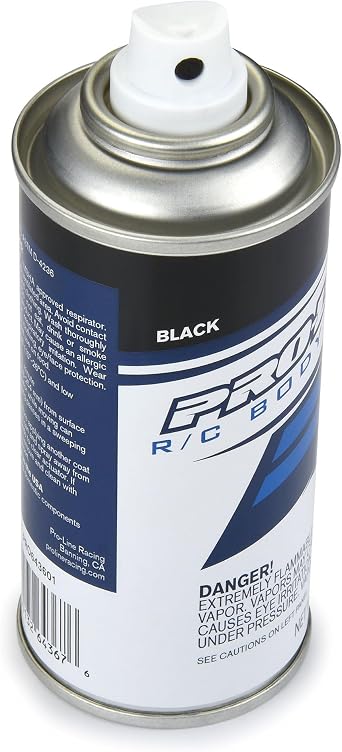 Pro-Line Racing RC Body Spray Paint - Black PRO643601