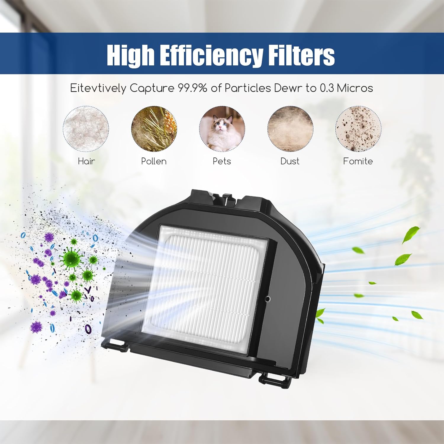 Replacement Parts for Shark AV2310AE Matrix RV2310AE Matrix(not RV2310) 4 Hepa Filters 6 Side Brush & 1 Cleaning Brush