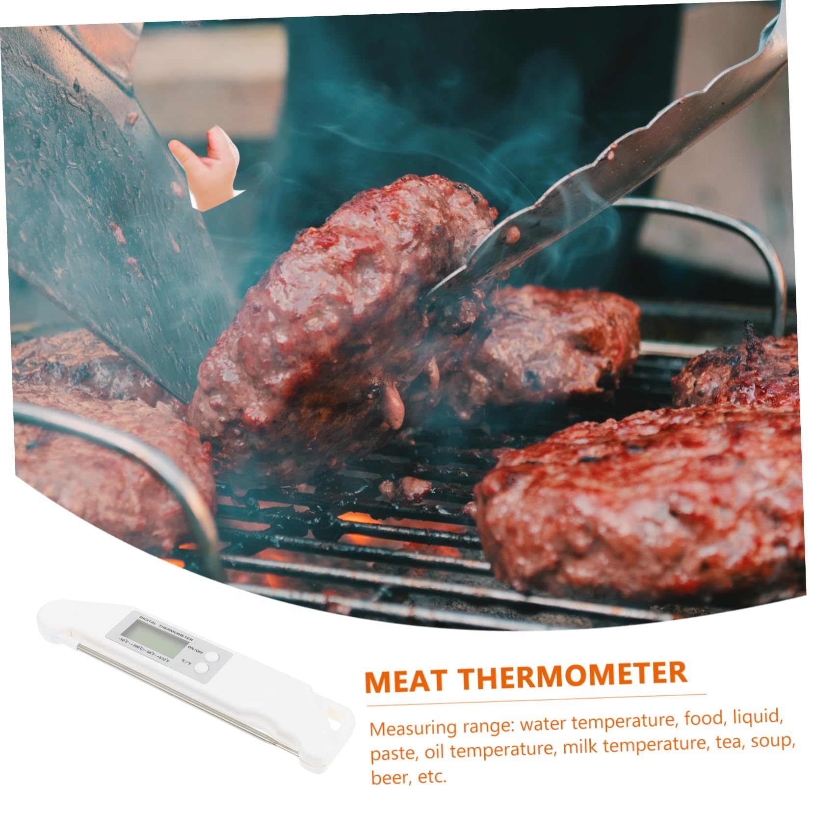 3 Pezzi Termometro per Cucina e Barbecue con Misurazione Istantanea Della Temperatura per Cibo e Carne per Uso e Professionale Ristoranti e Bar