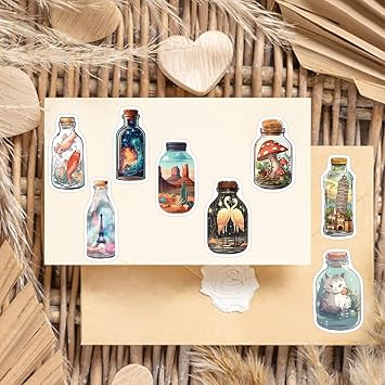 100 Pcs Vinyl Stickers Pack for Water Bottles, Laptop, Phone - Cute Aesthetic Die-Cut Stickers for Adults, Teens (Matte Waterproof, No Repeat Designs)