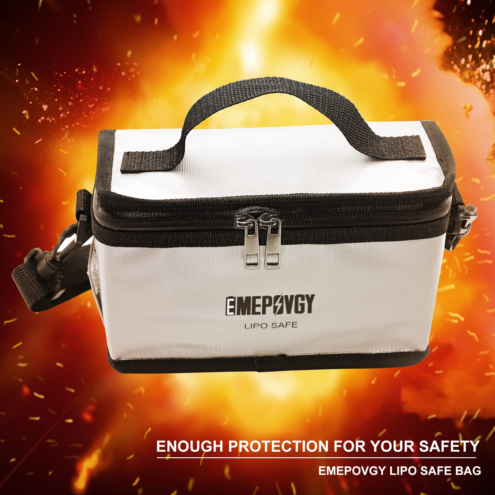 Amazon.co.jp: バッテリー セーフティーバッグ 耐火バッグ 防爆難燃