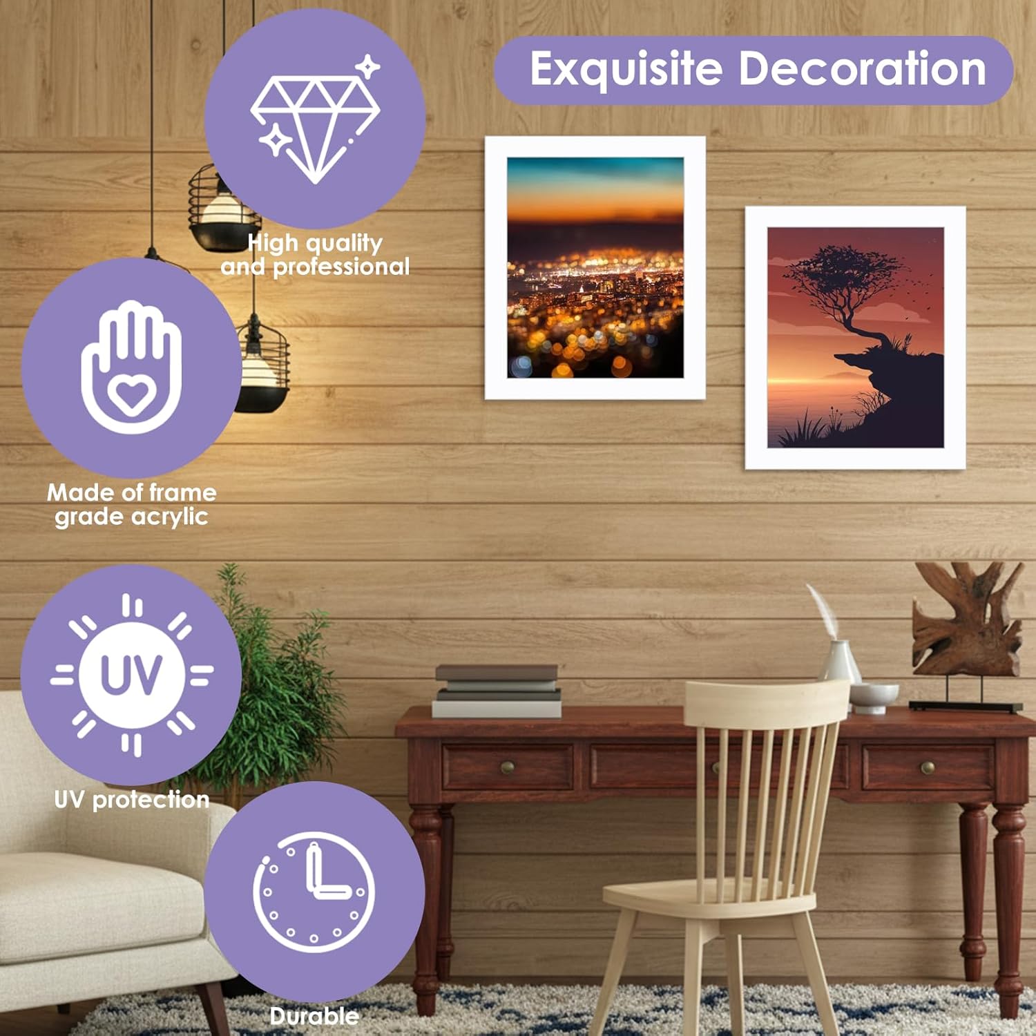 10 Pack 10x12 inch White Picture Mats for 8x10 Photo Display, Pre-Cut Photo Frame Mat White Core Bevel Cut Mat Board Show for Photos, Prints, Artworks - Image 6