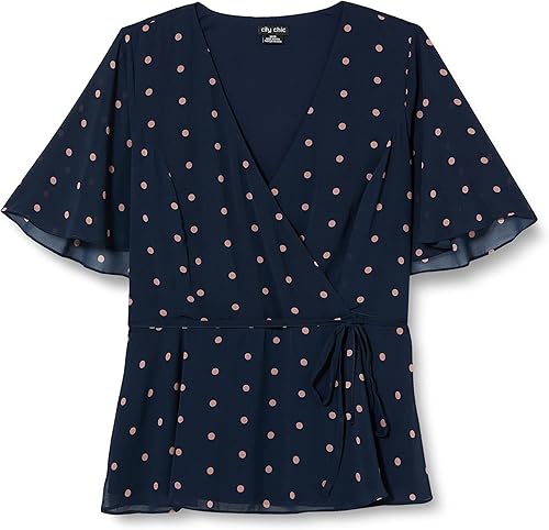 City Chic Women's Apparel Top Eloise para mujer de talla grande